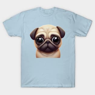 Classic Pug Artwork T-Shirt